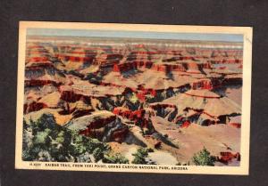 AZ Kaibar Trail Grand Canyon National Park Arizona Postcard Fred Harvey