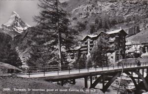 Switzerland Zermatt le nouveau pont et Mont Cervin Photo