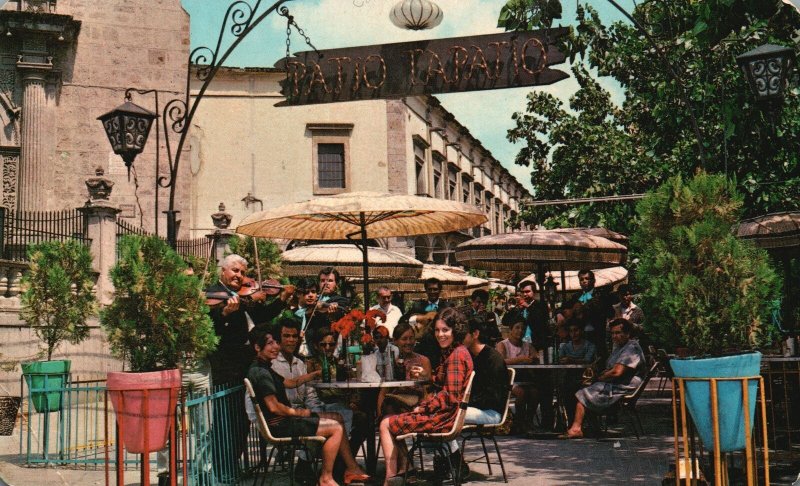 Vintage Postcard View of Plaza of the Mariachis Guadalajara Mexico MX 