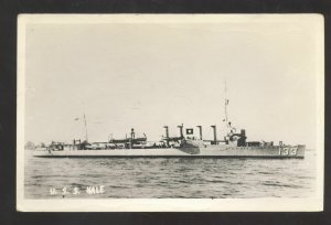 RPPC U.S. NAVY MILITARY SHIP USS HALE BOAT WWII VINTAGE REAL PHOTO POSTCARD