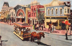 Disneyland,A-2109-5, Upjohn Pharmacy, Main Street, Magic Kingdom, Old Postcard,