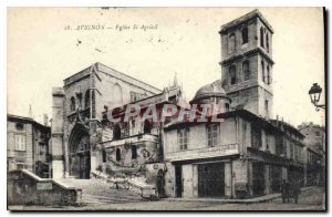 Postcard Old Avignon Church St Agricola