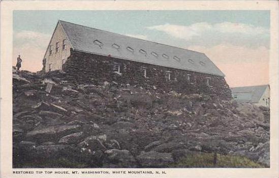 New Hamphire White Mountain Restored Tip Top House Mount Washington