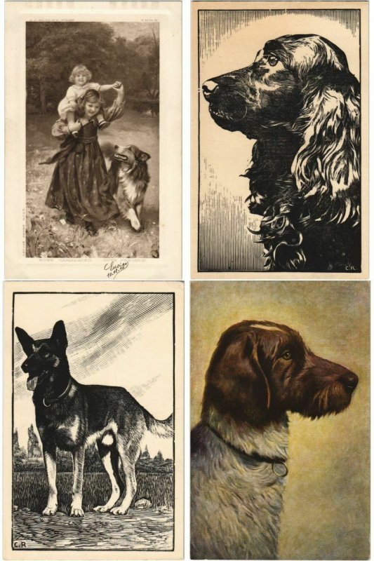 Dogs dogs mostly drawn 60 CPA (l4457) 