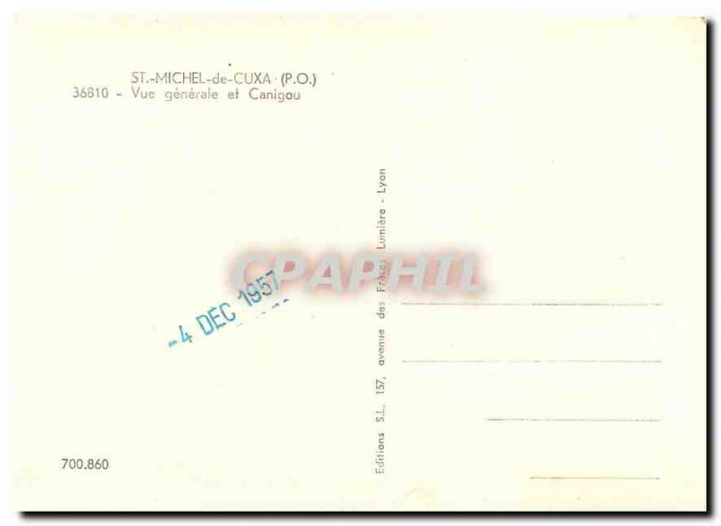 Modern Postcard St Michel Cuxa PO General view and Canigou