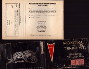 1963  Luby Chevrolet  Boston Massachusetts Chevy Corvair  Owner's Manual 9 x 6