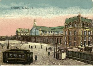 france, TOURCOING, Gare Ville, Railway Station (1917) WWI Feldpost, Postcard