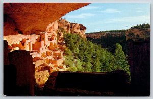 Southwest Colorado~Vista & Cliff Dwelling @ Mesa Verde Natl Park~Vtg Postcard