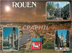 Modern Postcard Rouen Seine Maritime General view taken of the Holy rating Ca...