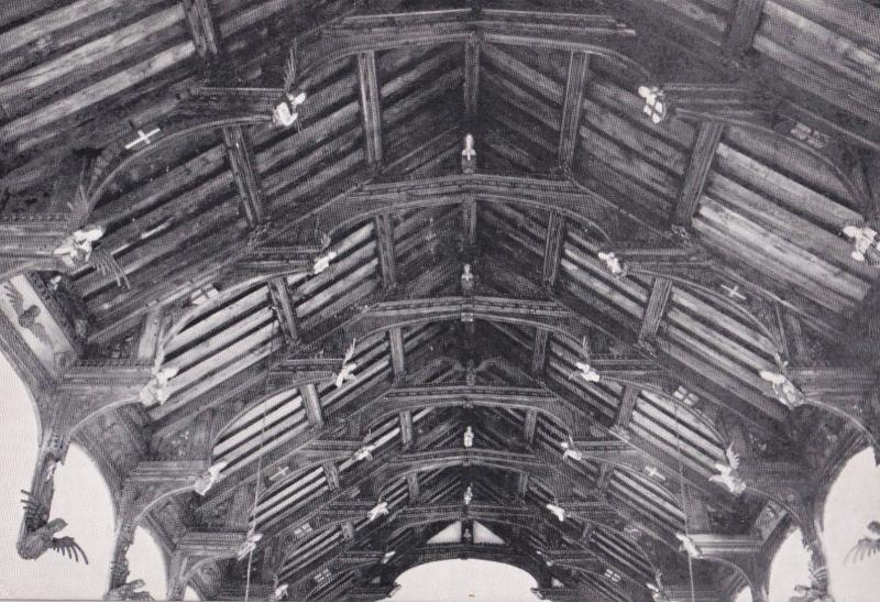 St Peter & Saint Paul Knapton Church Norfolk Beams Postcard