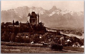 Kl. Scheidegg Wetterhorn Village of Grindelwald Switzerland RPPC Photo Postcard