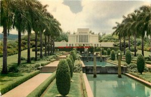 HI, Oahu, Hawaii, Mormon Temple, Postmark 1953