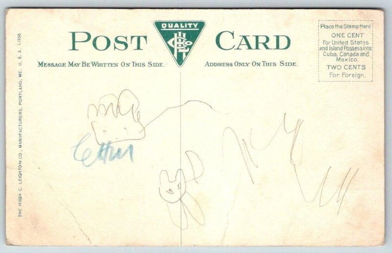 Providence  Rhode Island  High Schools    Postcard