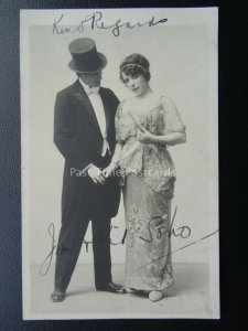 Stage Act Duo JIM & ? SOHO - Old RP Postcard by Frank Dobson of Liverpool