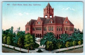 SANTA ANA, California CA ~ COURT HOUSE  Orange County ca 1910s   Postcard