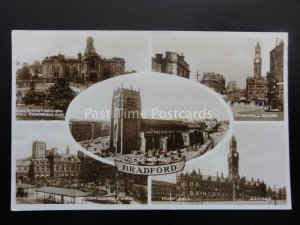 Yorkshire BRADFORD 5 Image Multiview c1932 RP Postcard by Valentine 220065