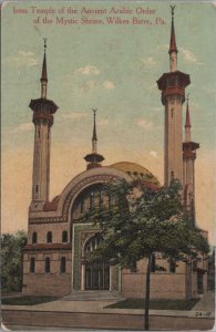 Postcard Irem Temple Ancient Arabic Order Mystic Shrine Wilkes Barre PA