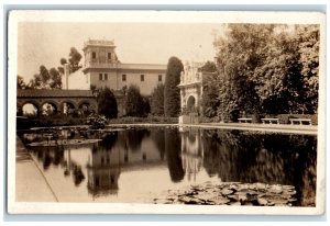 c1920 Historical Building Balboa Park San Diego California RPPC Photo Postcard