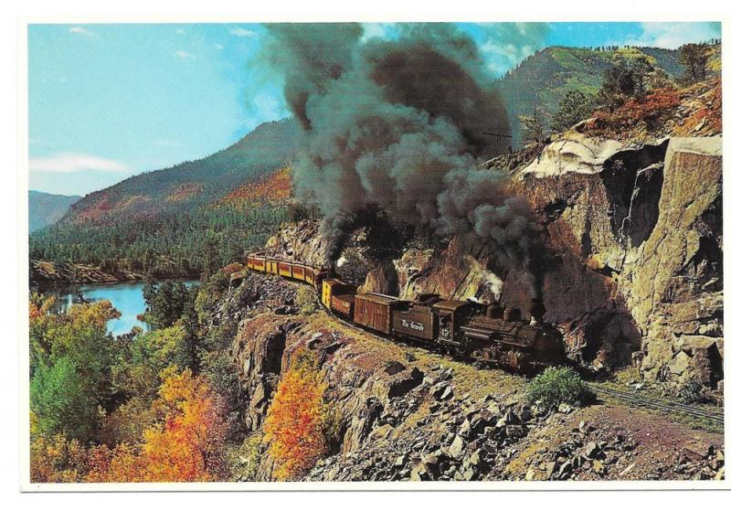 Durango Silverton Narrow Gauge Train RR Petley Postcard