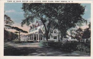 New York Port Jervis View Of Main House And Annex Eddy Farm