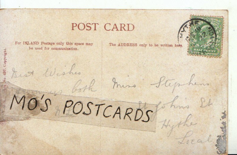 Genealogy Postcard - Stephens - St John's Street - Hythe - Ref 251B
