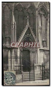 Paris Old Postcard Notre Dame Portal singers