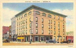 Indiana Pennsylvania 1940s Postcard Hotel Indiana