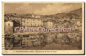 Old Postcard Villefranche-sur-mer Gnrale view the fishing port