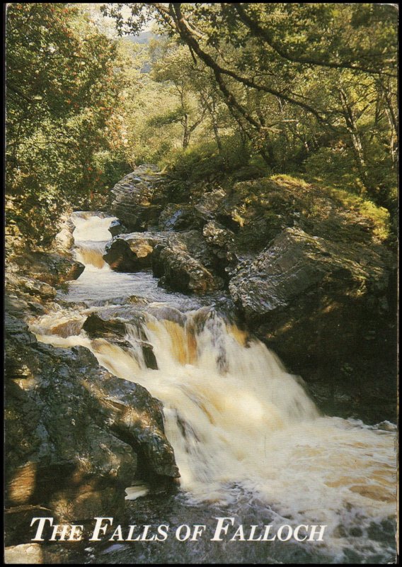 United Kingdom Post card - The Falls of Falloch, used