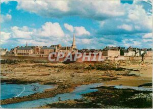 Modern Postcard Emerald Coast Saint Malo Cite Corsaire view of the Grand Be