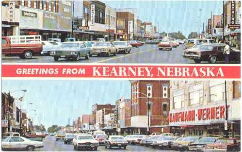 Street Scenes, Kearney, Nebraska, NE, Chrome