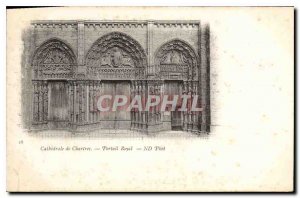 Postcard Old Chartres Cathedrale Chartres Royal Portal