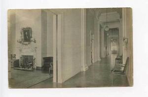 Boston MA Brigham Hospital Interior Painting RPPC Real Photo Postcard