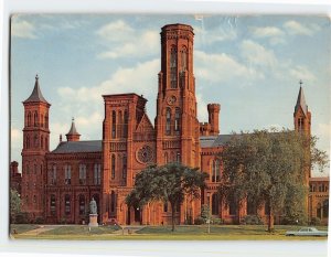 Postcard The original Smithsonian Institution Building Washington DC USA
