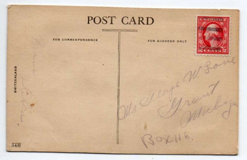 Birthday Greetings Flowers Silk Embroidered Vintage Postcard AA41406
