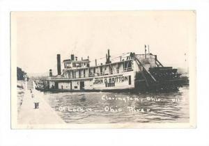 LP66  Riverboat, steamer, John G. Britton, Clarington, Ohio,