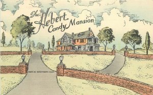 Postcard 1940s Massachusetts Shrewsbury Candy Mansion advertising  23-13066