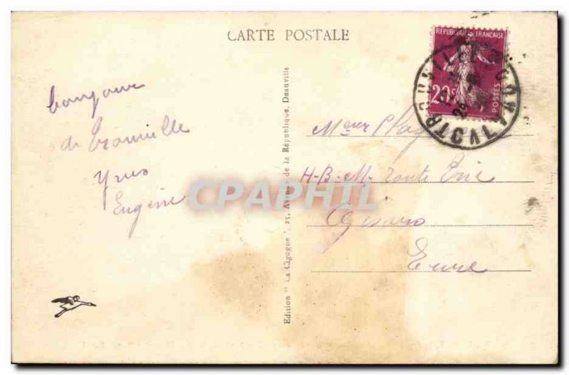 Old Postcard Deauville Fleurie Beach Place Hotel and Morny