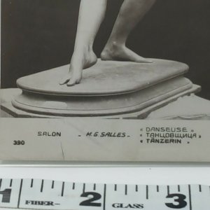 Salon Paris Sculpture Vintage Postcard 