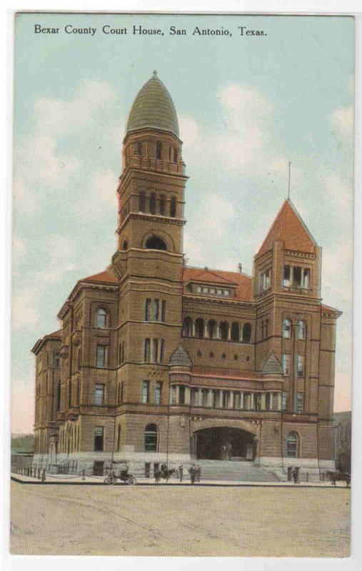 Court House San Antonio Texas 1910c postcard