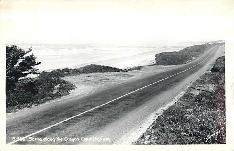 Scene along the Oregon Coast by 1949 Sawyers Real Photo