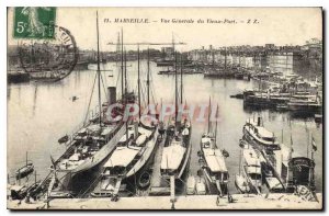 Postcard Old Marseille Vieux Port Vue Generale Charter