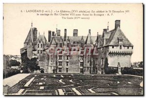 Old Postcard Langeais (I and L) Le Chateau (fifteenth century)