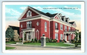 SHREVEPORT, LA Louisiana ~ WOMAN'S DEPARTMENT CLUB c1930s    Postcard