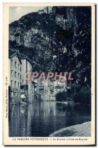 Old Postcard Picturesque Vercors The Bourne A Bridge In Royans