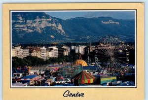 GENEVA, SWITZERLAND ~ Foraine a Plainpalais CARNIVAL FETE 1986 ~ 4x6 Postcard