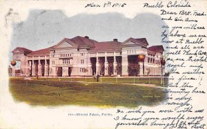 Mineral Palace Pueblo Colorado 1905 postcard