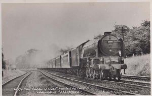 The Queen Of Scots Abbotsford Train 60141 British Railways Real Photo Postcard