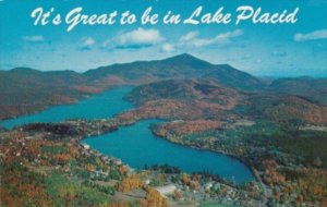 New York Lake Placid Aerial View