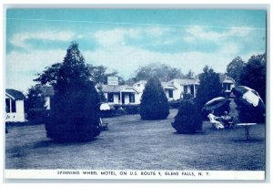 c1960 Spinning Wheel Motel Glens Falls Lake George New York NY Vintage Postcard